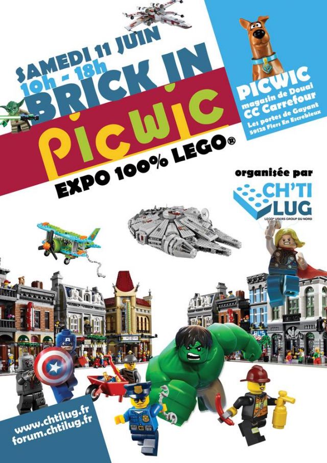 Exposition LEGO Brick In PicWic Expo 100% LEGO à FLERS EN ESCREBIEUX (59128)