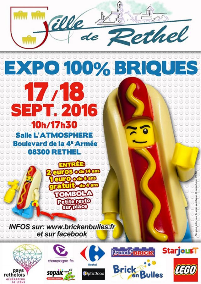 Exposition LEGO Expo 100% Briques à Rethel à RETHEL (08300) Exposition LEGO Expo 100% Briques à Rethel à RETHEL (08300)