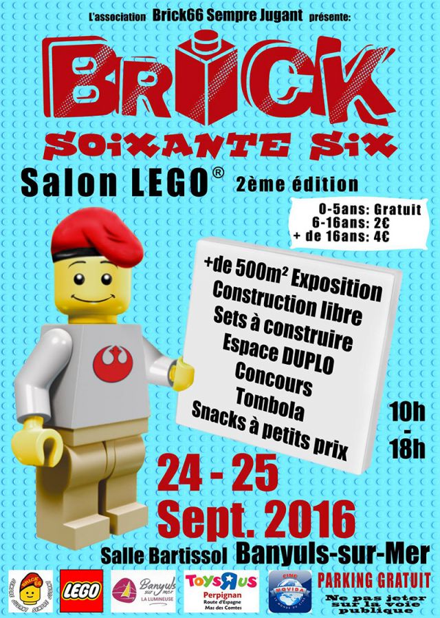Exposition LEGO 2ème Salon LEGO Brick66 à BANYULS-SUR-MER (66650)
