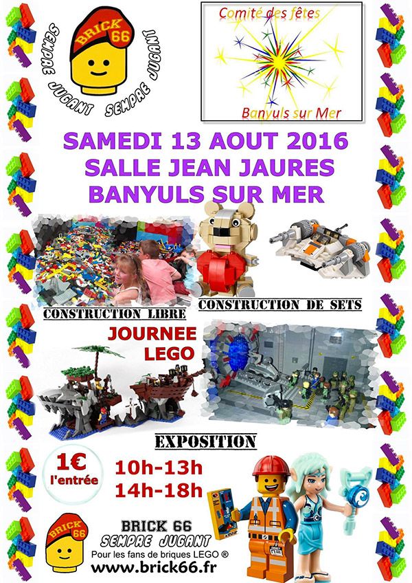 Exposition LEGO Journée LEGO Brick66 à Banyuls-sur-Mer à BANYULS-SUR-MER (66650) Exposition LEGO Journée LEGO Brick66 à Banyuls-sur-Mer à BANYULS-SUR-MER (66650)