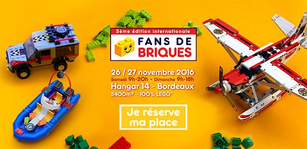 Exposition LEGO Fans de Briques 2016 à BORDEAUX (33000)