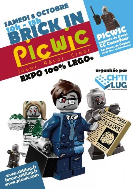 Exposition LEGO Brick In PicWic Walking Dead par Ch'ti LUG à FLERS EN ESCREBIEUX (59128)