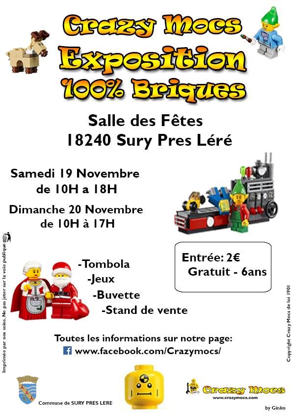 Exposition LEGO Exposition 100% Briques Crazy Mocs à SURY PRES LERE (18240)