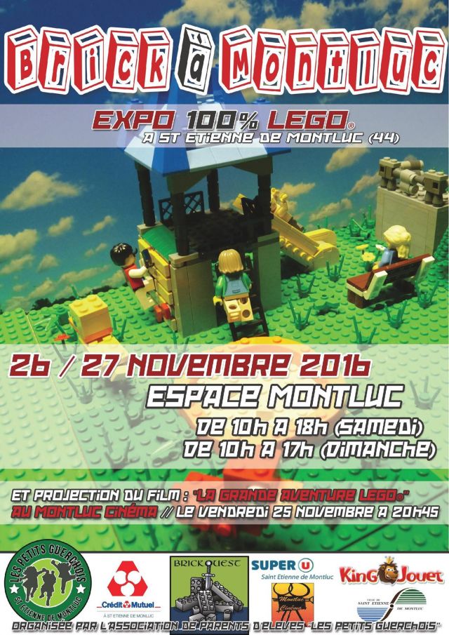Exposition LEGO Expo 100% LEGO Brick à Montluc à SAINT-ETIENNE DE MONTLUC (44360)
