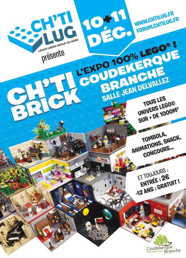 Exposition LEGO 3ème Ch'ti Brick 2016 - Expo 100% LEGO à COUDEKERQUE-BRANCHE (59210)