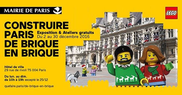 Exposition LEGO - Paris de brique en brique - Exposition et animations LEGO  à PARIS (75004)