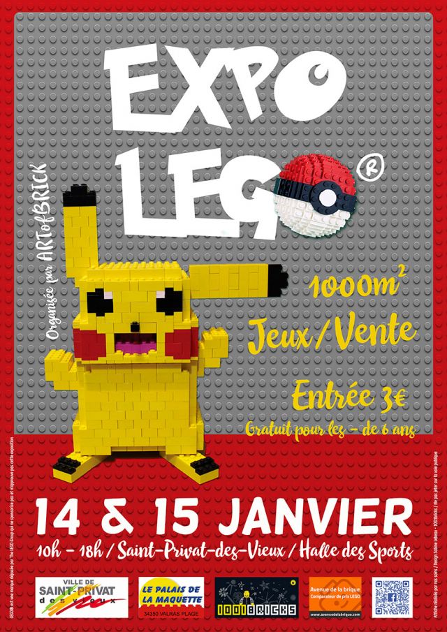 Exposition LEGO Expo LEGO Art of Brick à SAINT-PRIVAT-DES-VIEUX (30340)