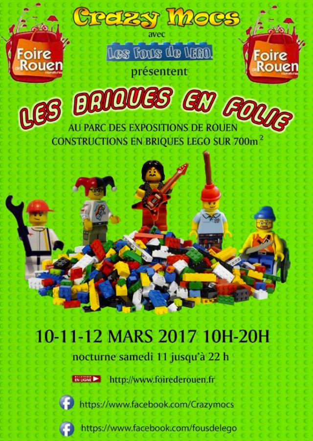 Exposition LEGO Les briques en folie à ROUEN (76000)