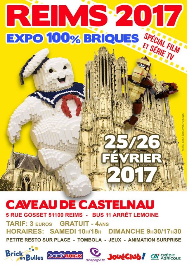 Exposition LEGO Expo 100% Briques Reims 2017 à REIMS (51100) Exposition LEGO Expo 100% Briques Reims 2017 à REIMS (51100)