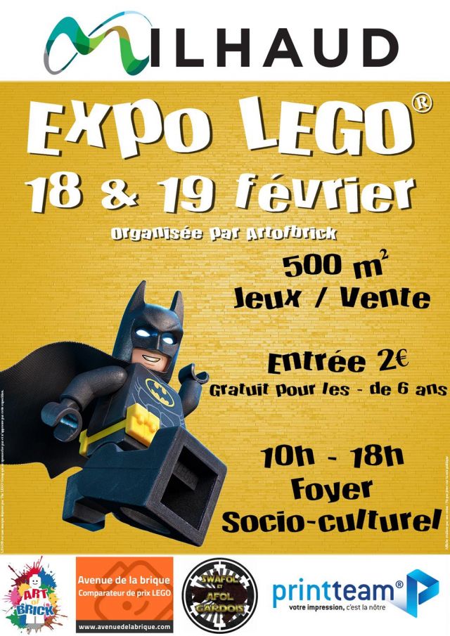 Exposition LEGO Expo LEGO ArtOfBrick à MILHAUD (30540)