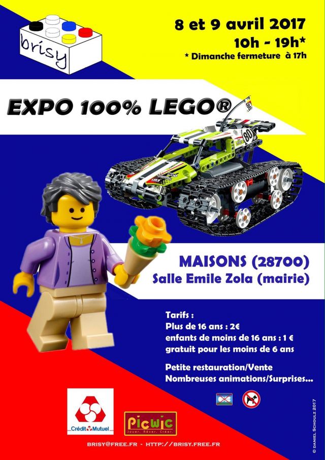 Exposition LEGO Expo 100% LEGO Brisy à MAISONS (28700)