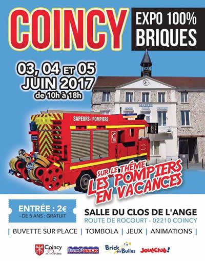 Exposition LEGO Expo 100% Briques COINCY 2017 à COINCY (02210)