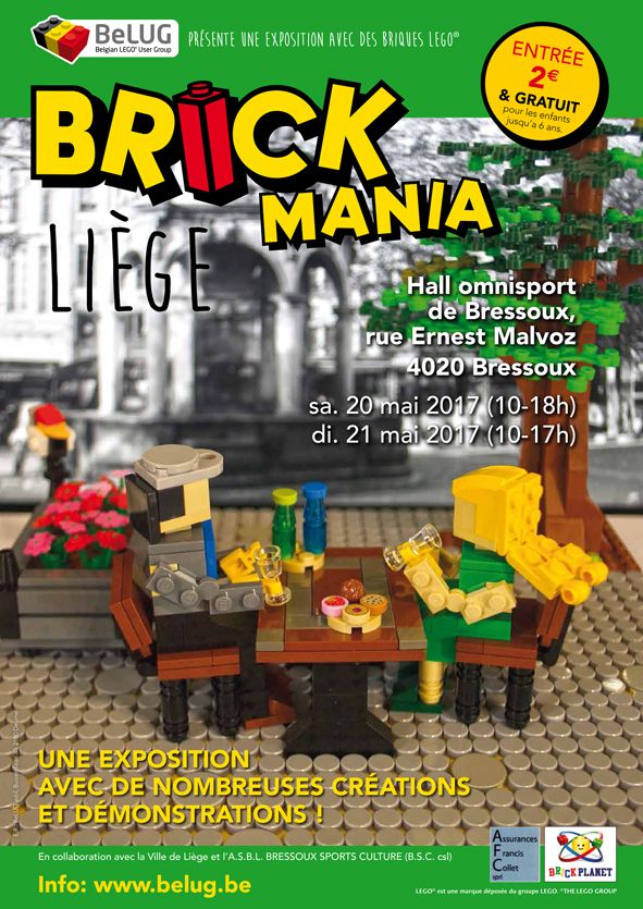 Exposition LEGO Brick Mania 2017 à BRESSOUX (BELGIQUE)