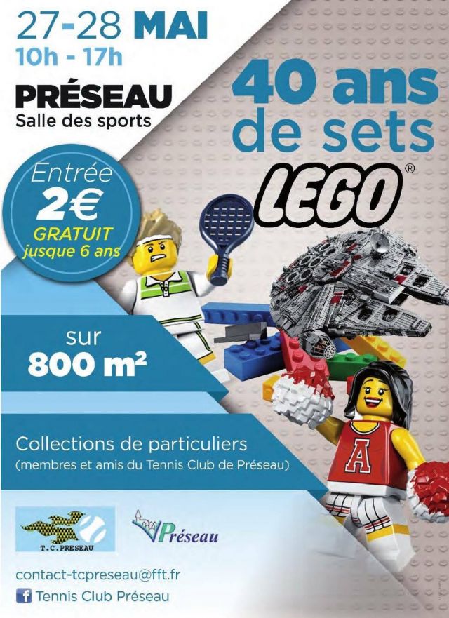 Exposition LEGO 40 ans de sets LEGO à PRESEAU (59990)