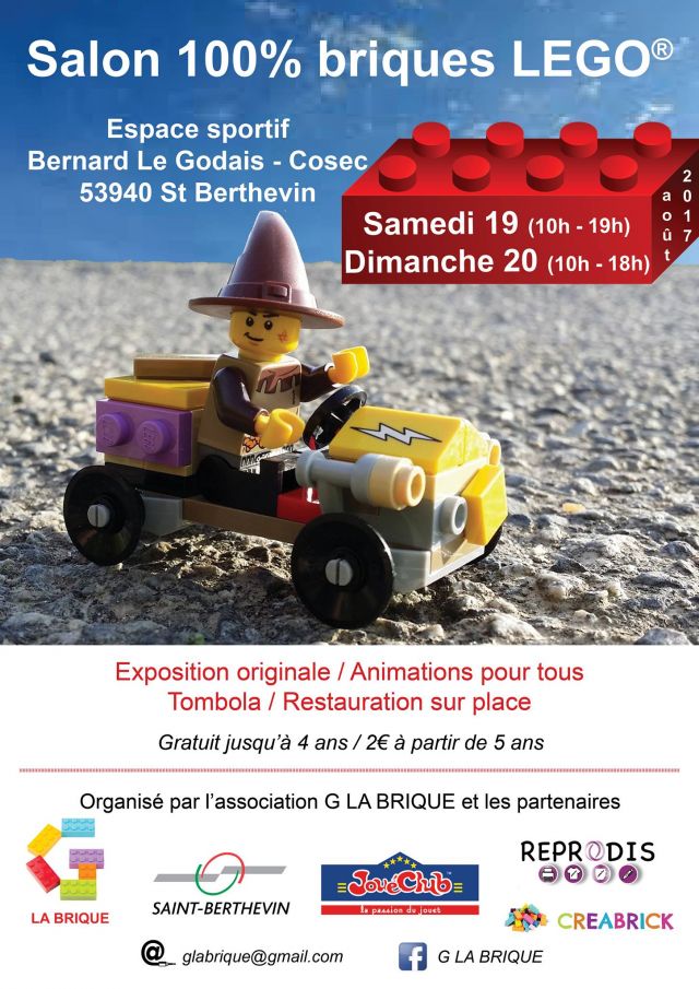 Exposition LEGO Salon 100% Briques LEGO à SAINT BERTHEVIN (53940)