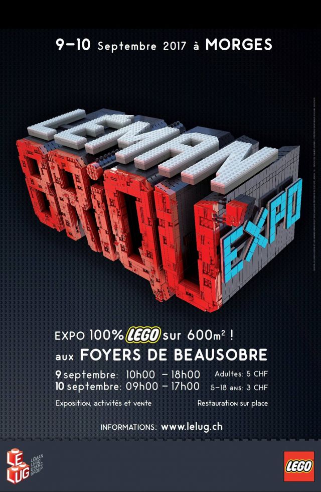 Exposition LEGO Léman Briqu'Expo 2017 à MORGUES (Suisse)