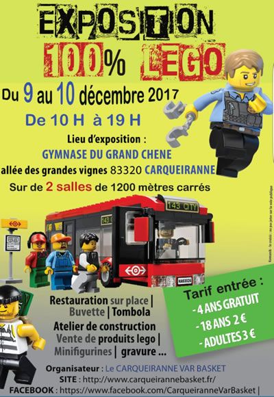 Exposition LEGO Expo 100% LEGO CARQUEIRANNE à CARGUEIRANNE (83320)