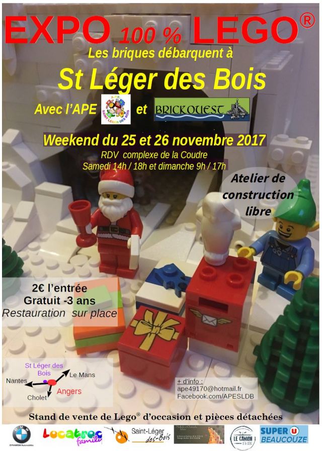 Exposition LEGO Expo 100% LEGO St Léger des Bois à SAINT-LEGER DES BOIS (49170)