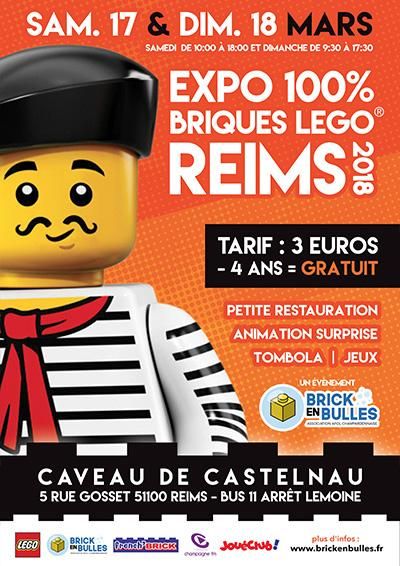 Exposition LEGO Expo 100% Briques LEGO Reims 2018 à REIMS (51100)