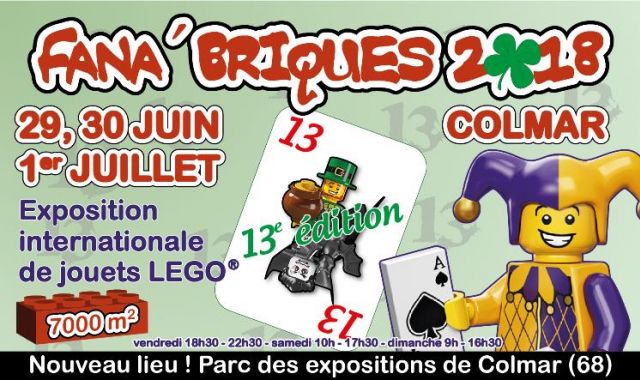 Exposition LEGO FANA'BRIQUES 2018 à COLMAR (68000) Exposition LEGO FANA'BRIQUES 2018 à COLMAR (68000)