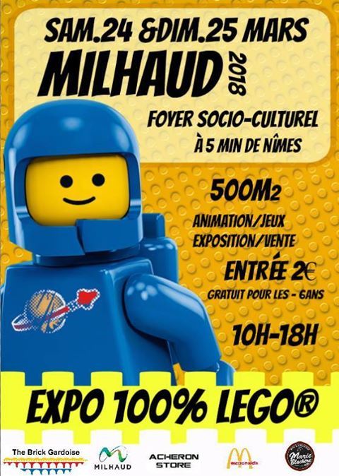 Exposition LEGO EXPO 100% LEGO MILHAUD 2018 à MILHAUD (30540)