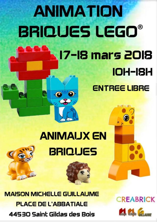 Exposition LEGO ANIMATION BRIQUES LEGO à SAINT-GILDAS-DES-BOIS (44530)