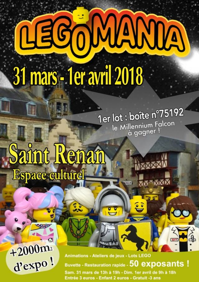 Exposition LEGO EXPO LEGOMANIA 2018 à SAINT-RENAN (29290)
