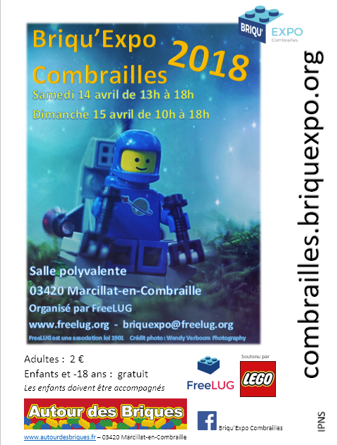 Exposition LEGO BRIQU'EXPO COMBRAILLES 2018 à MARCILLAT-EN-COMBRAILLE (03420)