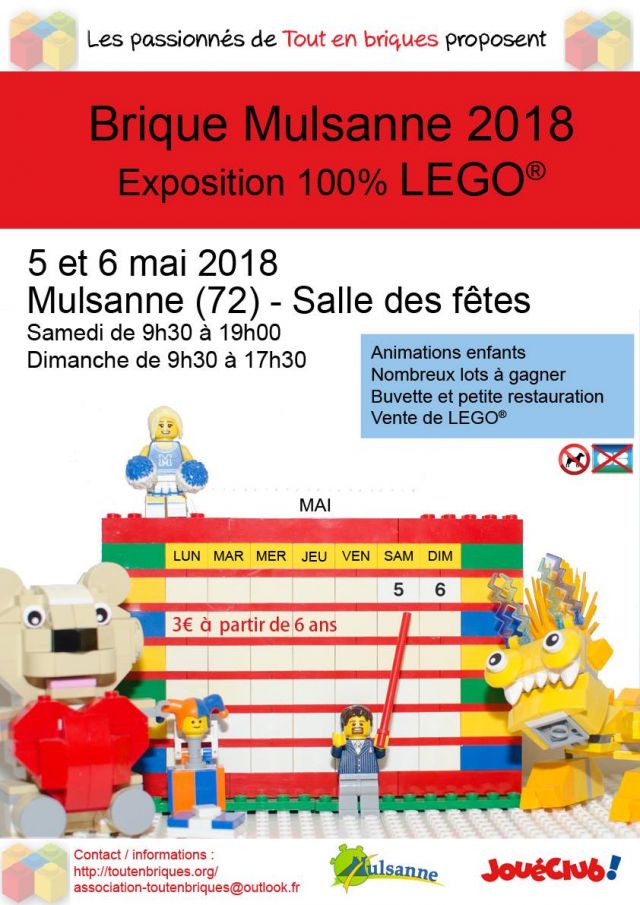 Exposition LEGO BRIQUE MULSANNE 2018 à MULSANNE (72230)