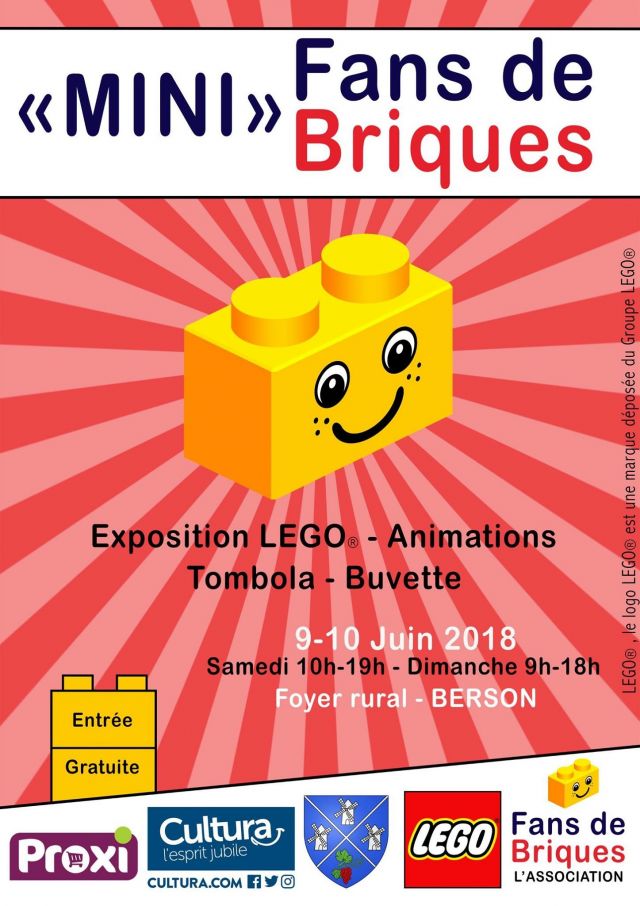 Exposition LEGO MINI FANS DE BRIQUES à BERSON (33390)