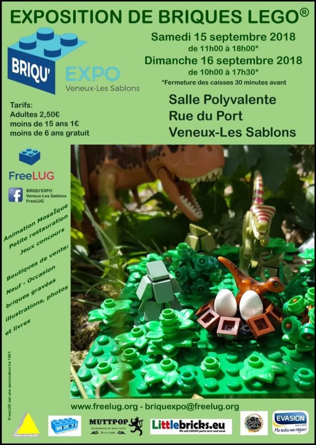 Exposition LEGO BRIQU'EXPO VENEUX-LES-SABLONS à VENEUX-LES-SABLONS (77250)