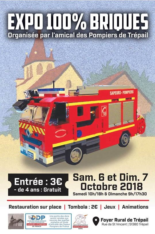 Exposition LEGO EXPO 100% BRIQUES TREPAIL 2018 à TREPAIL (51380)