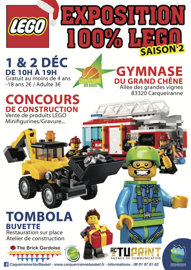Exposition LEGO EXPO 100% LEGO CARQUEIRANNE à CARQUEIRANNE (83320)