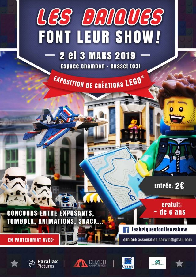 Exposition LEGO Expo LEGO Les briques font leur show 2019 à Cusset (03300)