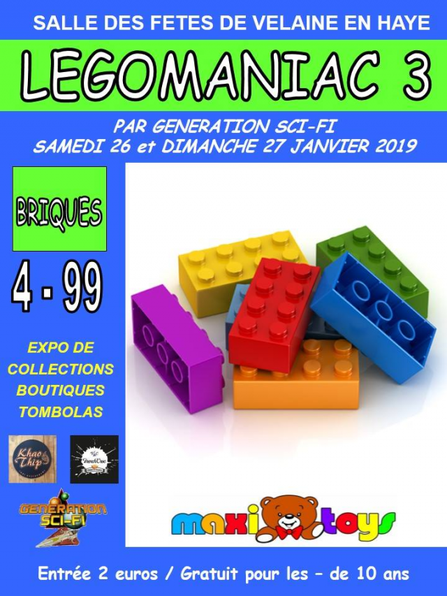 Exposition LEGO LEGOMANIAC 2019 à VELAINE-EN-HAYE (54840) Exposition LEGO LEGOMANIAC 2019 à VELAINE-EN-HAYE (54840)