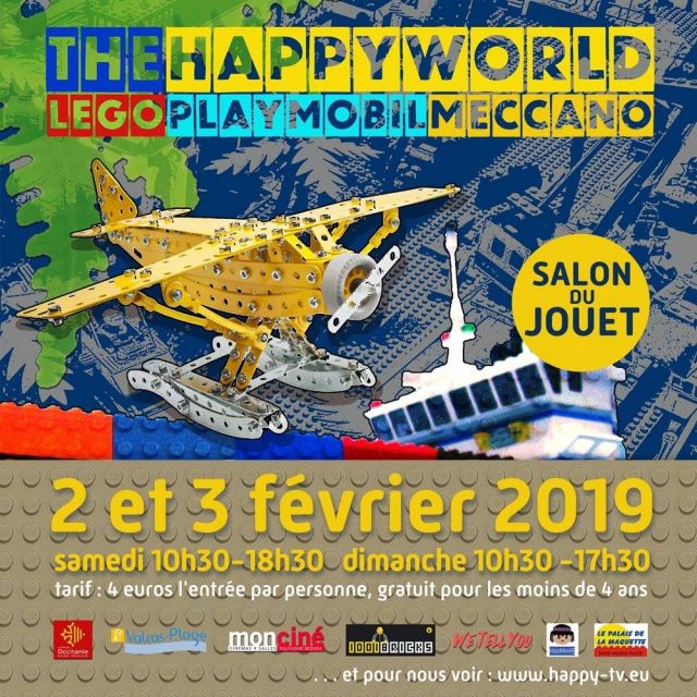 Exposition LEGO SALON DU JOUET - THE HAPPY WORLD à VALRAS-PLAGE (34350)