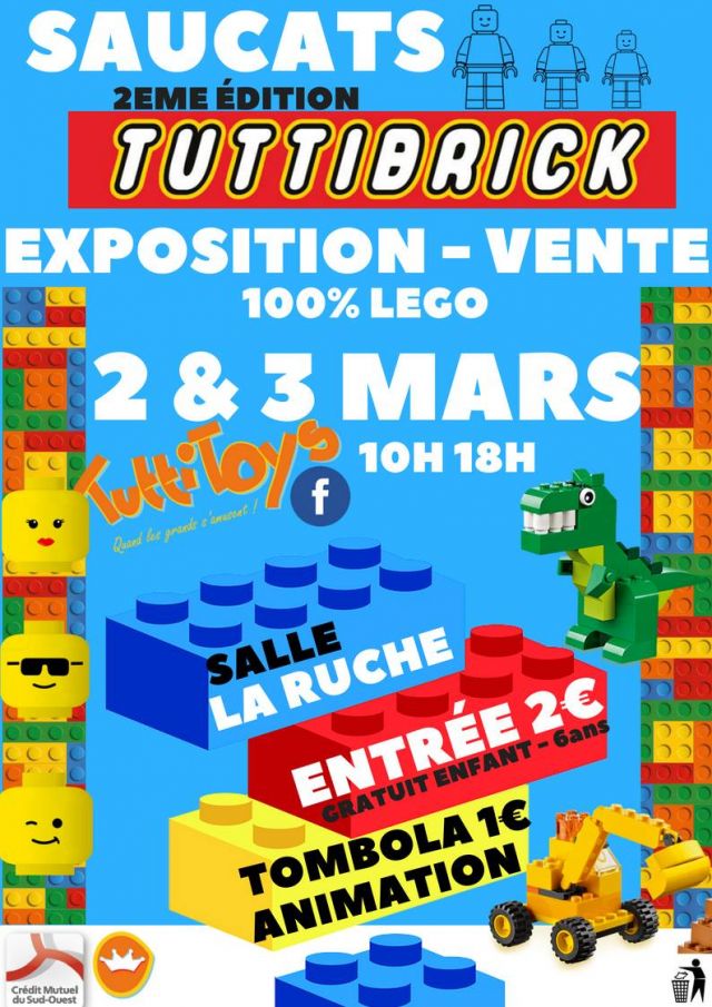 Exposition LEGO Expo LEGO Tuttibrick 2019 à Saucats (33650)