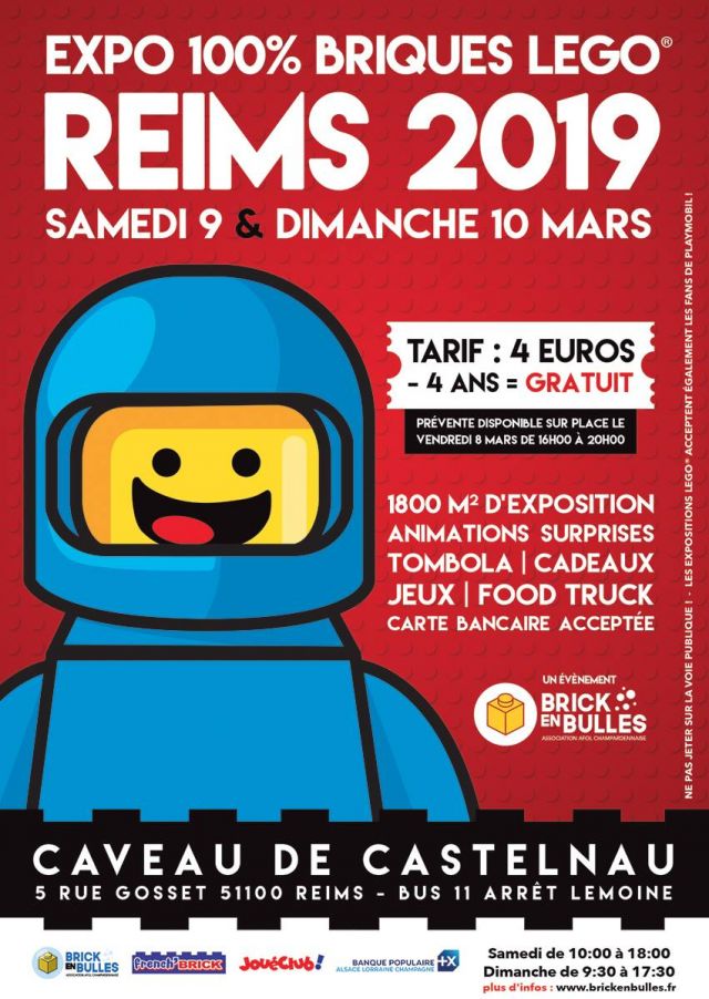 Exposition LEGO Expo LEGO Reims 2019 à Reims (51100) Exposition LEGO Expo LEGO Reims 2019 à Reims (51100)