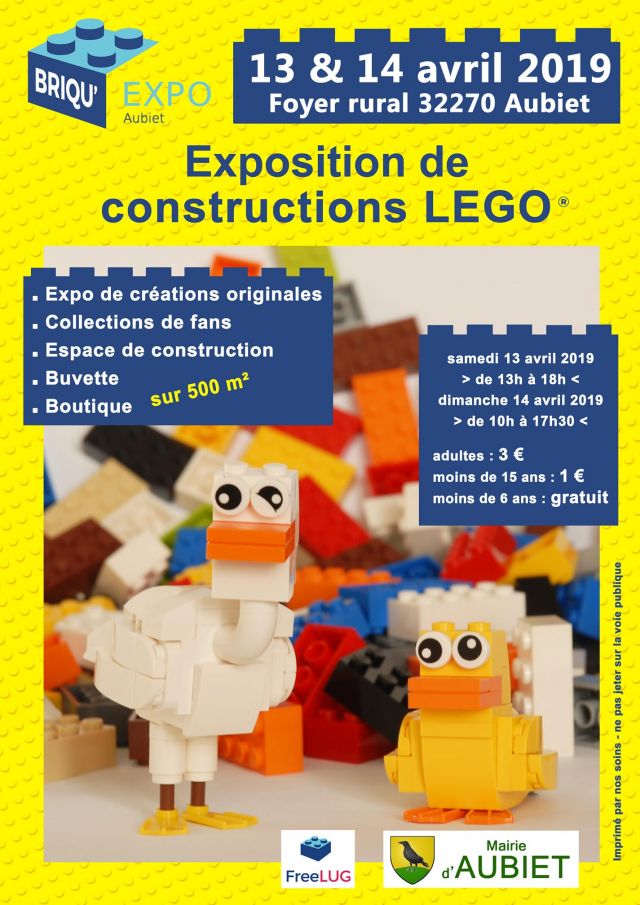 Exposition LEGO Expo LEGO Aubiet 2019 à Aubiet (32270)