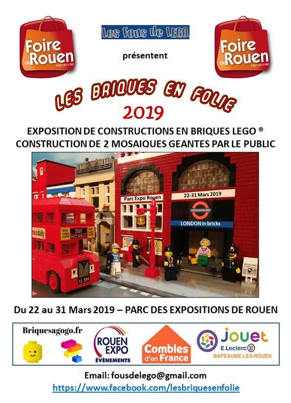 Exposition LEGO Expo LEGO Les Briques en folie 2019 à Rouen (76000)
