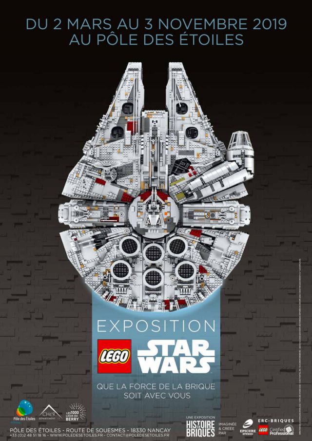 Exposition LEGO Expo LEGO Star Wars au Pôle des Étoiles 2019 à Nançay (18330)