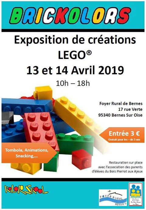 Exposition LEGO Expo LEGO Brickolors 2019 à Bernes-sur-Oise (95340)