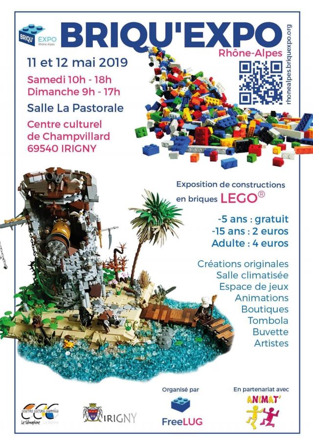 Exposition LEGO Expo LEGO Briqu'Expo Rhône-Alpes 2019 à Irigny (69540)