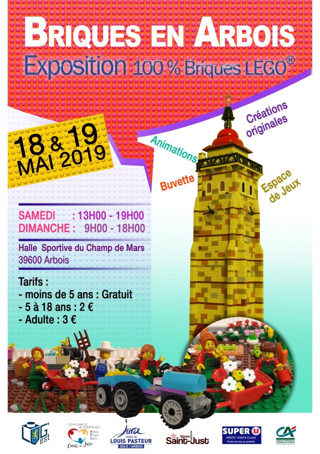 Exposition LEGO Expo LEGO Briques en Arbois 2019 à Arbois (39600) Exposition LEGO Expo LEGO Briques en Arbois 2019 à Arbois (39600)