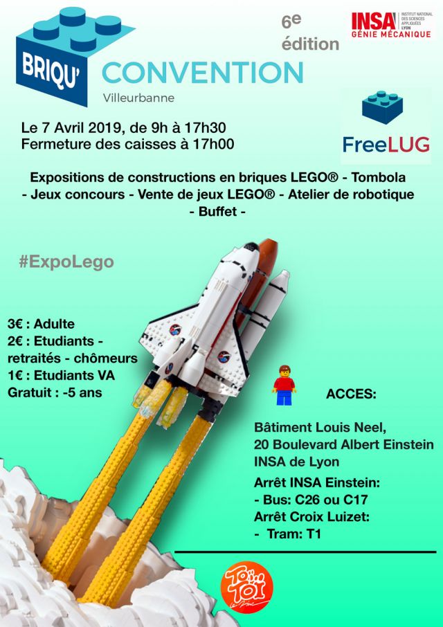 Exposition LEGO Expo LEGO Briqu'Convention Villeurbanne à Villeurbanne (69621) Exposition LEGO Expo LEGO Briqu'Convention Villeurbanne à Villeurbanne (69621)