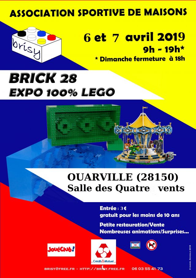 Exposition LEGO Expo LEGO Brick 28 à OUARVILLE (28150)
