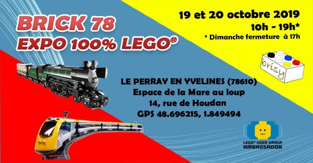 Exposition LEGO Expo LEGO Brisy 2019 à Le Perray en Yvelines (78610)