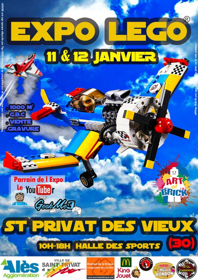 Exposition LEGO Expo LEGO Art of Brick 2020 à Saint-Privat-des-Vieux (30340)