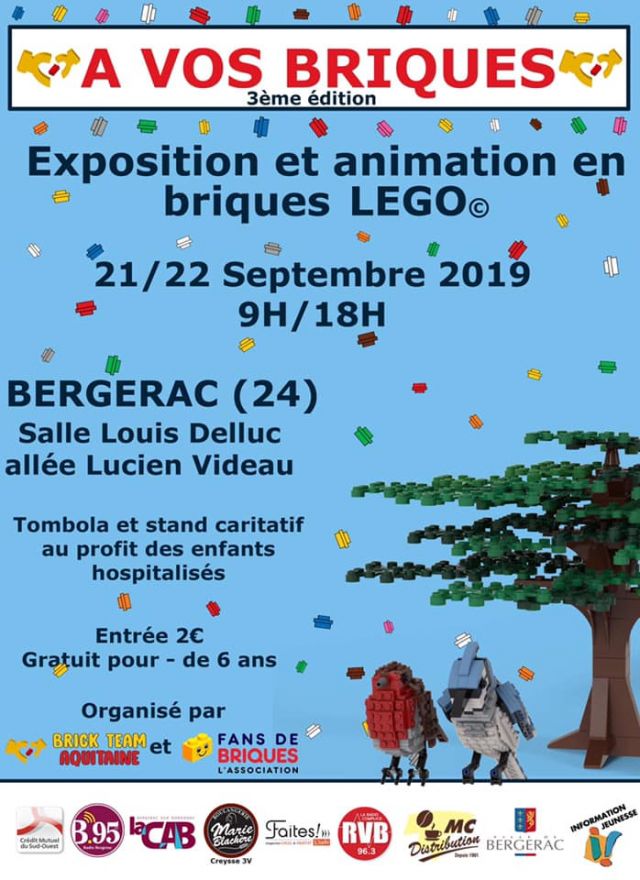 Exposition LEGO Expo LEGO A vos briques 2019 à Bergerac (24100)