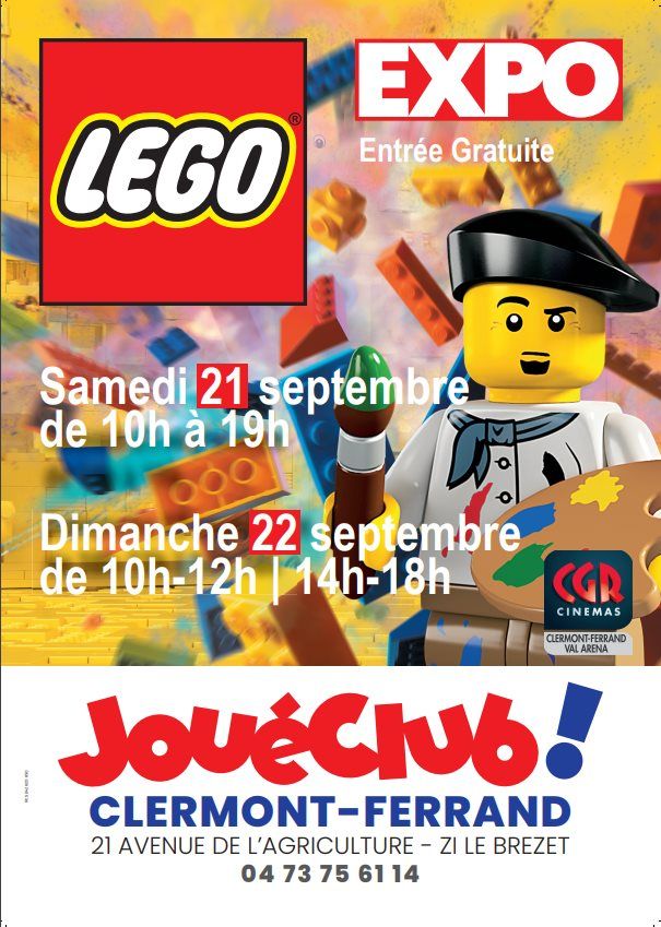 Exposition LEGO Expo LEGO Auver'Briques à Clermont-Ferrand (63000) Exposition LEGO Expo LEGO Auver'Briques à Clermont-Ferrand (63000)